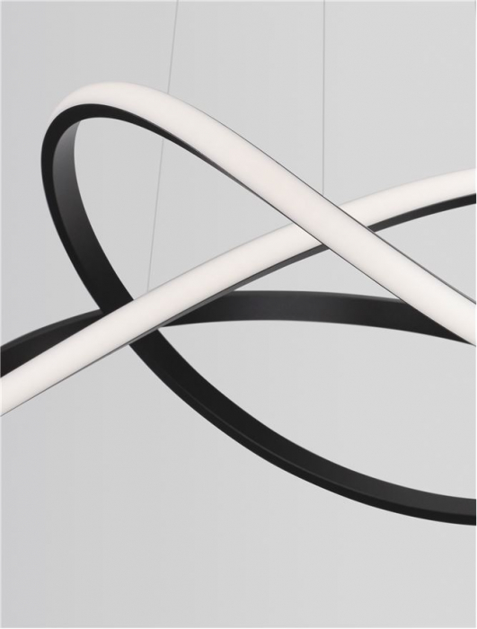 9248107 Lustra Nova Luce AMARA LED 28W 1600lm 3000K Aluminium & Acrylic Sandy Black Dimabil Triac IP20 [9]