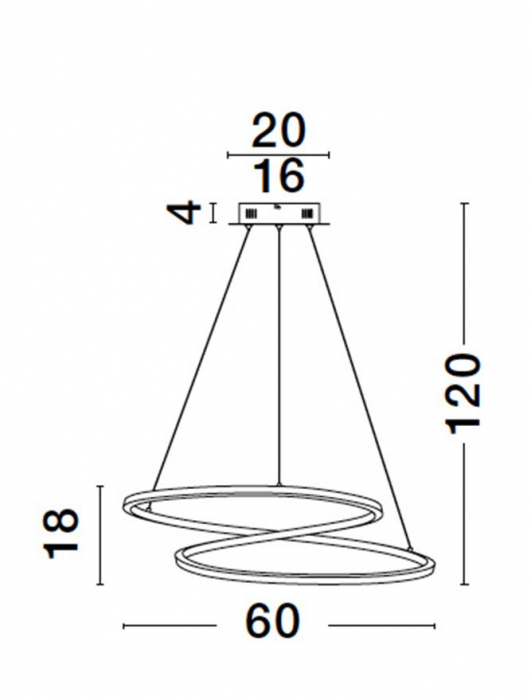 9248109 Lustra Nova Luce GIRISH LED 41W 2000lm 3000K Stainless Steel & Acrylic Gold & Stainless Steel Dimabil Triac IP20 [9]