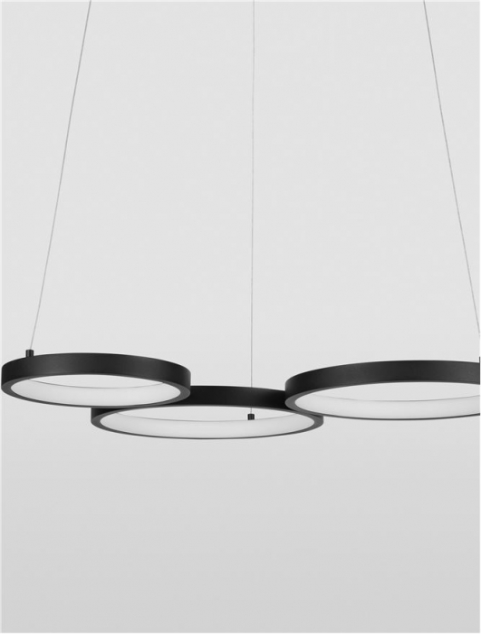 9248115 Lustra Nova Luce MAGNUS LED 28W 1900lm 3000K Aluminium & Acrylic Sandy Black Dimabil Triac IP20 [8]