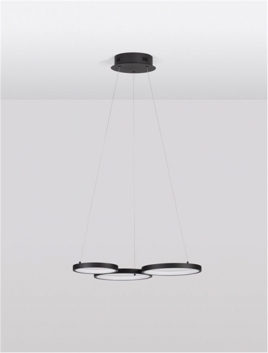 9248115 Lustra Nova Luce MAGNUS LED 28W 1900lm 3000K Aluminium & Acrylic Sandy Black Dimabil Triac IP20 [3]