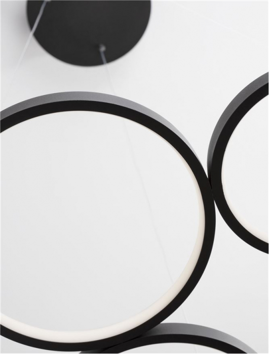 9248115 Lustra Nova Luce MAGNUS LED 28W 1900lm 3000K Aluminium & Acrylic Sandy Black Dimabil Triac IP20 [9]