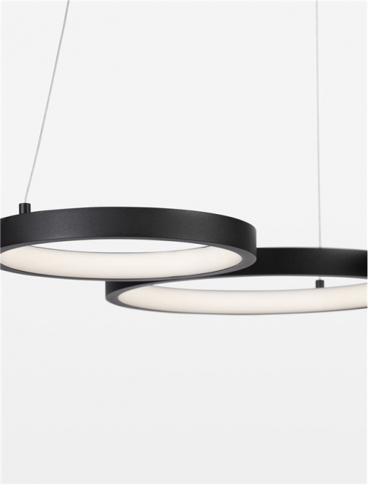 9248115 Lustra Nova Luce MAGNUS LED 28W 1900lm 3000K Aluminium & Acrylic Sandy Black Dimabil Triac IP20 [6]