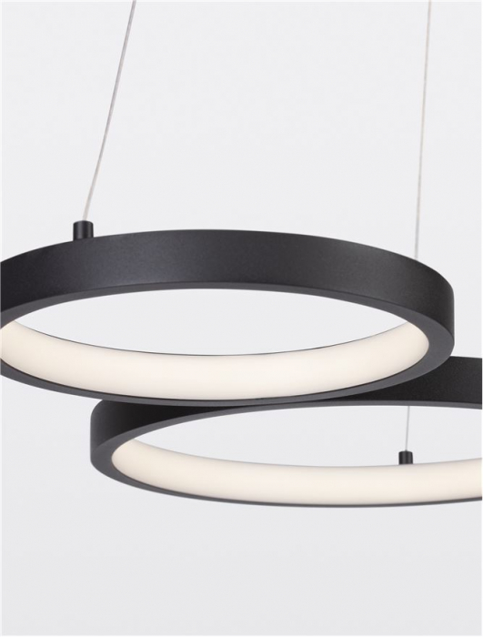 9248115 Lustra Nova Luce MAGNUS LED 28W 1900lm 3000K Aluminium & Acrylic Sandy Black Dimabil Triac IP20 [5]