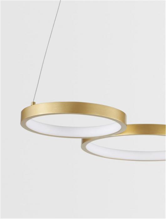 9248116 Lustra Nova Luce MAGNUS LED 28W 1900lm 3000K Aluminium & Acrylic Brass Gold Dimabil Triac IP20 [5]