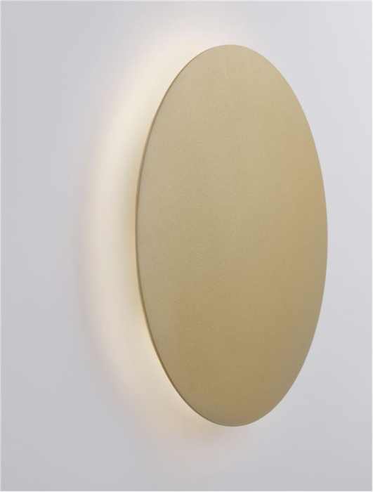 9248153 Aplica Nova Luce CYRCLE LED 22W 2300lm 3000K Aluminium & Acrylic Matt Gold Nedimabil IP20 [2]
