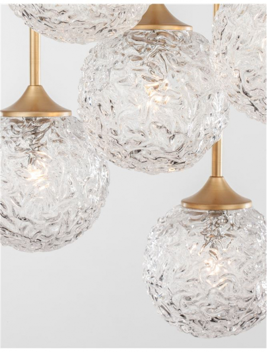 9260212 Lustra Nova Luce MIRANO G9 5x5W   Steel Brass Gold  IP20 [4]