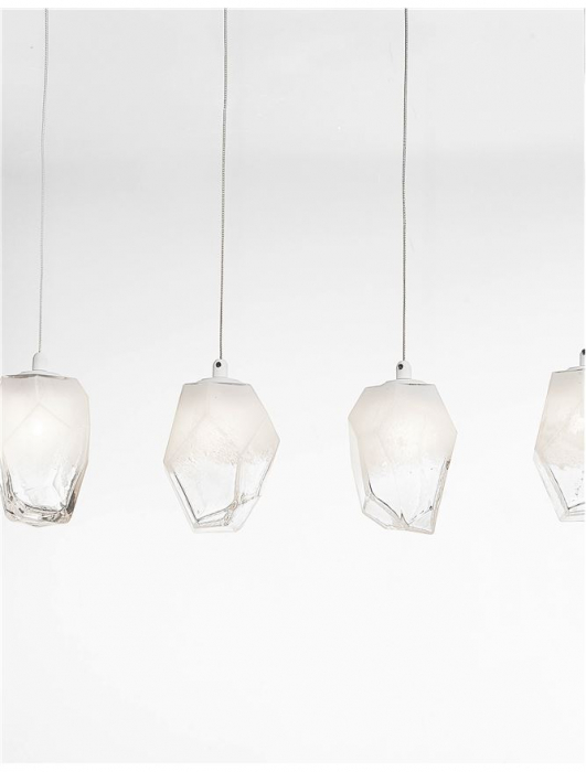 9260235 Lustra Nova Luce ICE G9 5x5W   Metal & Glass Gradient white  IP20 [4]