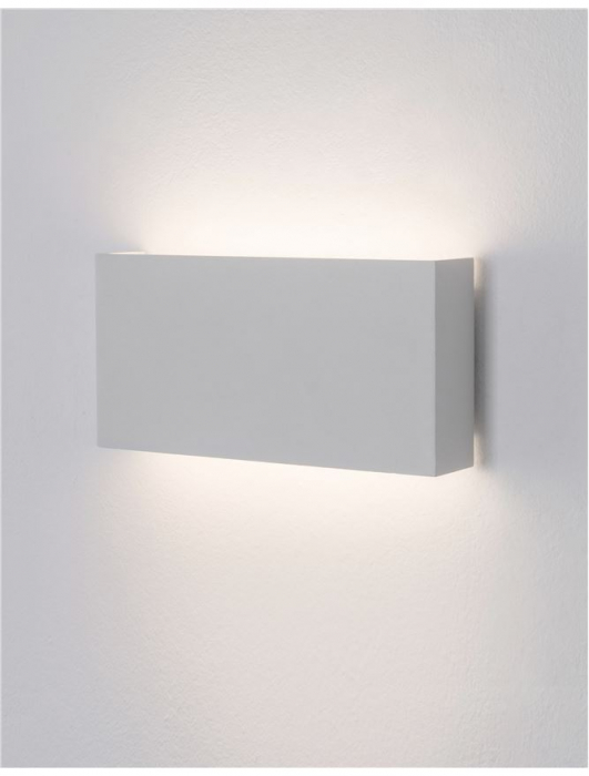 9262111 Aplica Nova Luce MILE LED 2X5W 550lm 3000K IP54 Aluminium Glass Diffuser White CRI>80 Beam Angle 102° Light Up & Down [5]