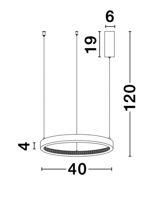 9285401 Suspensie Nova Luce PRESTON LED 25W 1800lm 3000K IP20 Aluminiu/Acril  Antique Gold Brass [3]