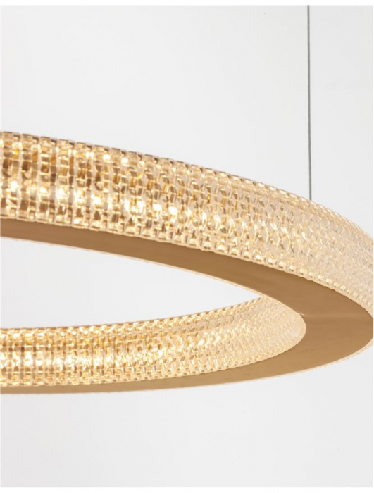 9285610 Suspensie Nova Luce FIORE LED 60W 3530lm 3000K IP20 Aluminiu/Acril  Antique Gold Brass NOVALUCE [5]