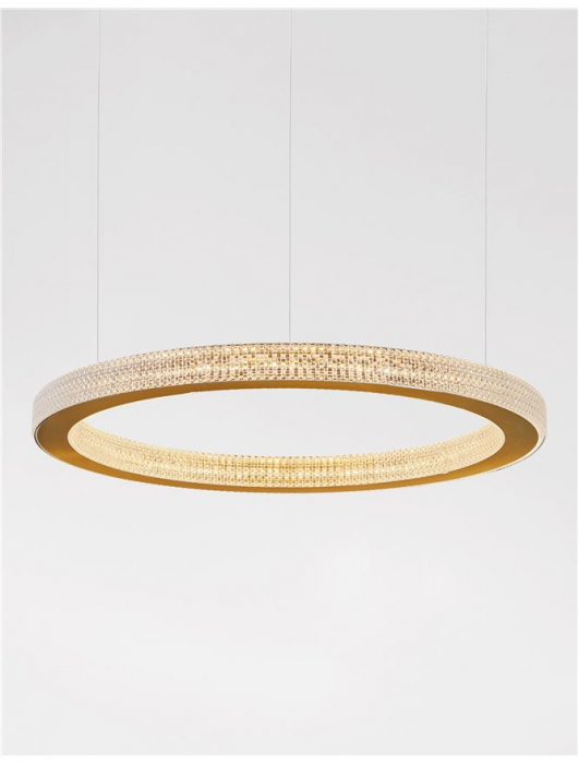 9285610 Suspensie Nova Luce FIORE LED 60W 3530lm 3000K IP20 Aluminiu/Acril  Antique Gold Brass NOVALUCE [6]