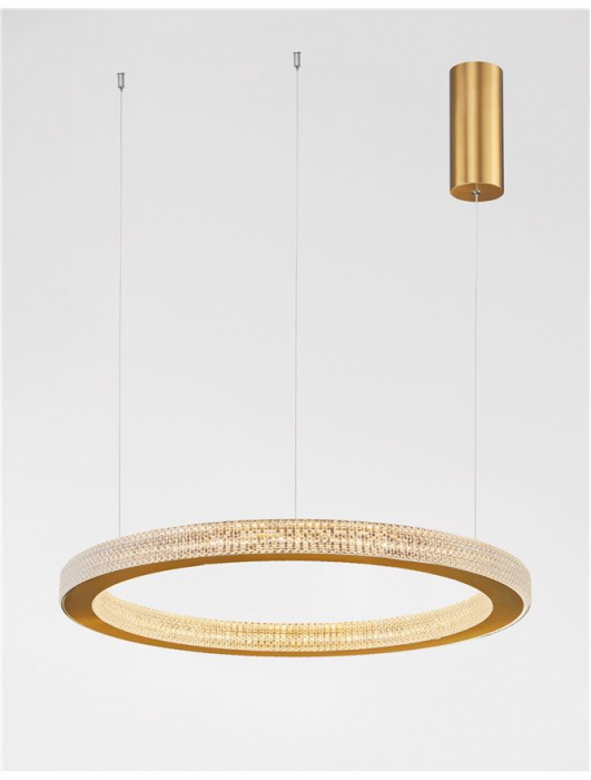 9285610 Suspensie Nova Luce FIORE LED 60W 3530lm 3000K IP20 Aluminiu/Acril  Antique Gold Brass NOVALUCE [3]