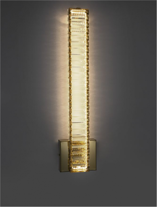 9333065 Aplica Nova Luce AURELIA LED 19W 1707lm 3500K Metal & Crystal Gold Nedimabil IP20 [5]