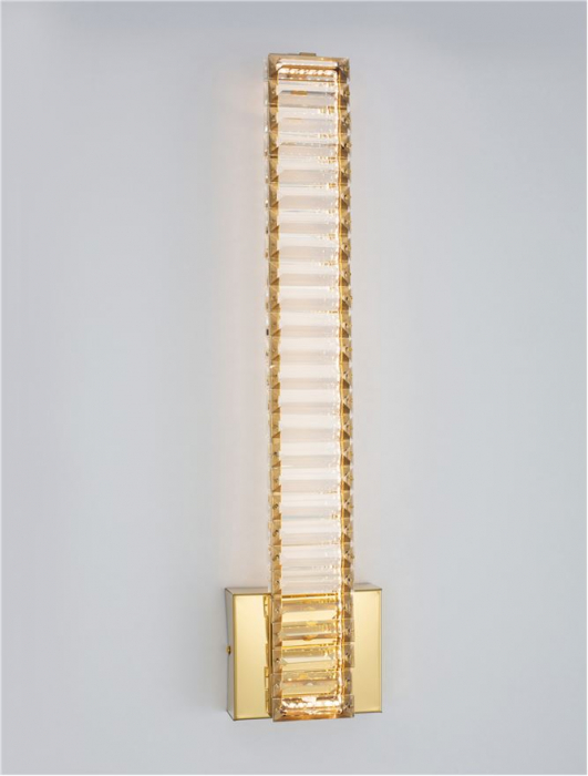 9333065 Aplica Nova Luce AURELIA LED 19W 1707lm 3500K Metal & Crystal Gold Nedimabil IP20 [3]