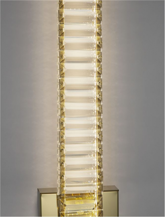 9333065 Aplica Nova Luce AURELIA LED 19W 1707lm 3500K Metal & Crystal Gold Nedimabil IP20 [6]