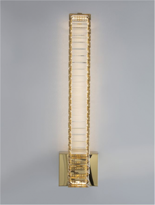 9333065 Aplica Nova Luce AURELIA LED 19W 1707lm 3500K Metal & Crystal Gold Nedimabil IP20 [4]