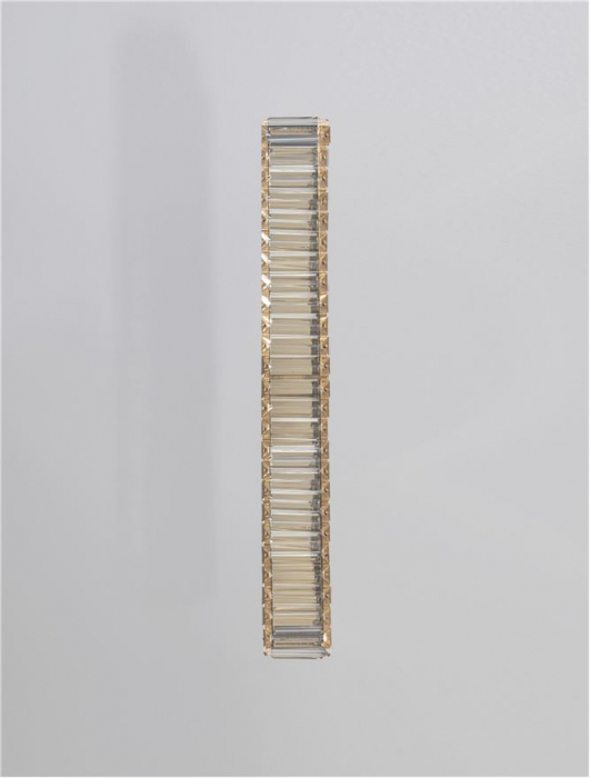 9333074 Aplica Nova Luce AURELIA LED 19W 1428lm 3500K Metal & Crystal Gold Nedimabil IP20 [4]