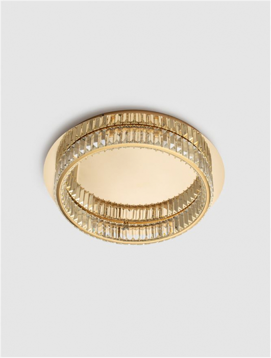 9333079 Plafoniera Nova Luce AURELIA LED 29W 1481lm 3500K Metal & Crystal Gold Dimabil Triac IP20 [3]