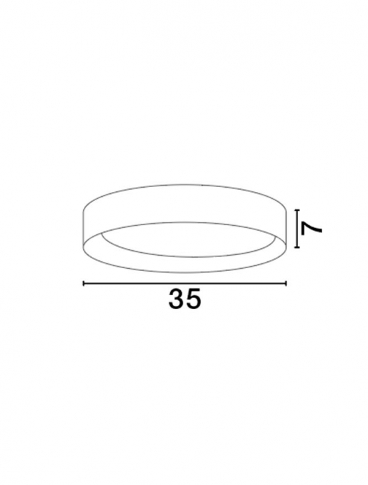 9345524 Plafoniera Nova Luce STAKE LED 30W 1717lm 3000K Aluminium & Wood & Acrylic Sandy White Dimabil Triac IP20 [4]