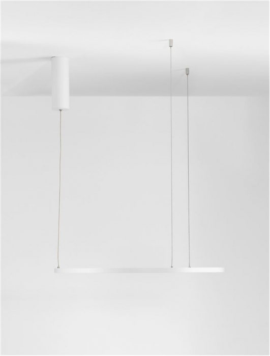 9345600 Lustra Nova Luce TARQUIN LED 37W 1274lm 3000K Aluminium & Acrylic Sandy White Dimabil Triac IP20 [7]