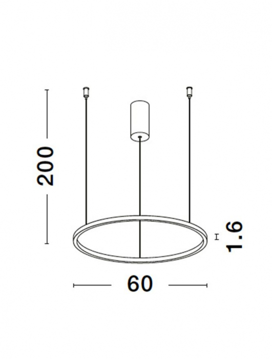 9345600 Lustra Nova Luce TARQUIN LED 37W 1274lm 3000K Aluminium & Acrylic Sandy White Dimabil Triac IP20 [9]