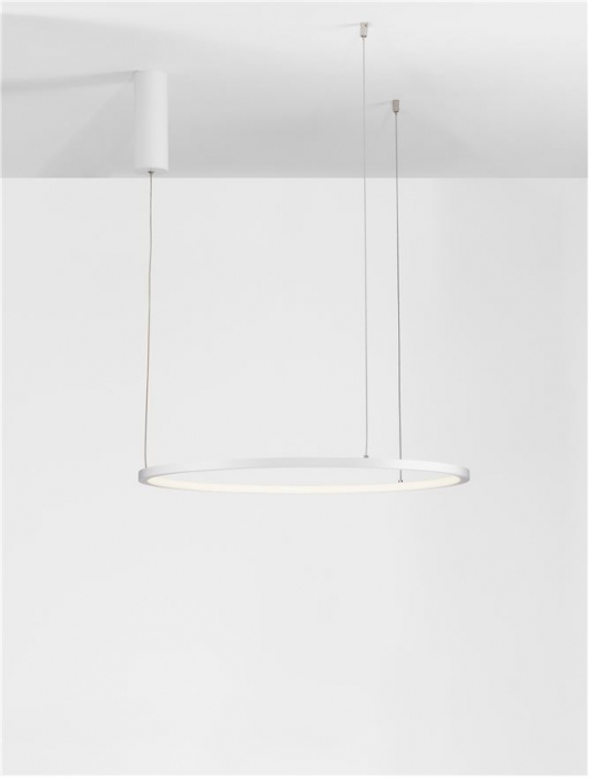 9345600 Lustra Nova Luce TARQUIN LED 37W 1274lm 3000K Aluminium & Acrylic Sandy White Dimabil Triac IP20 [4]