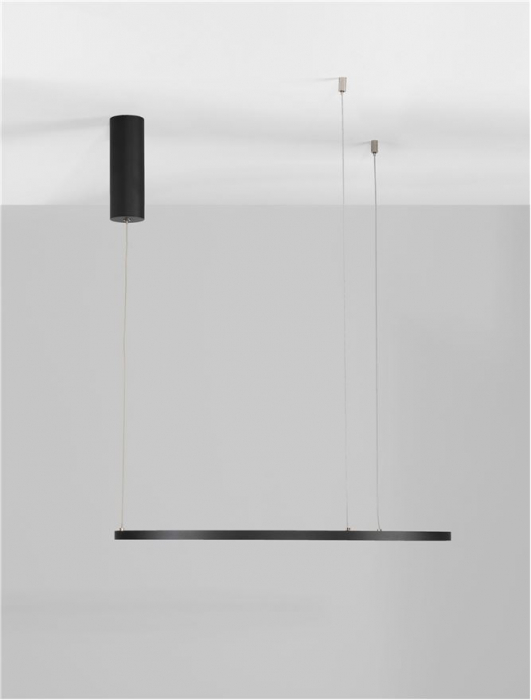 9345601 Lustra Nova Luce TARQUIN LED 37W 1274lm 3000K Aluminium & Acrylic Sandy Black Dimabil Triac IP20 [7]