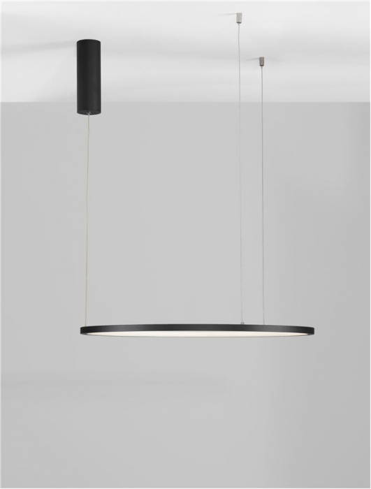 9345601 Lustra Nova Luce TARQUIN LED 37W 1274lm 3000K Aluminium & Acrylic Sandy Black Dimabil Triac IP20 [6]