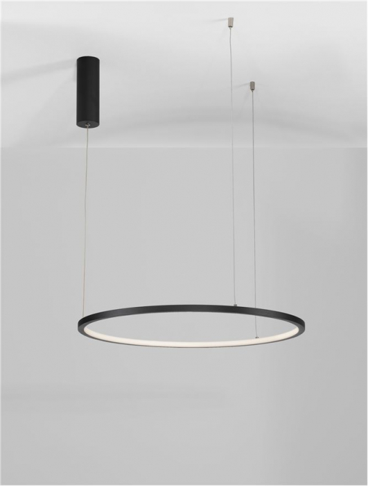 9345601 Lustra Nova Luce TARQUIN LED 37W 1274lm 3000K Aluminium & Acrylic Sandy Black Dimabil Triac IP20 [10]