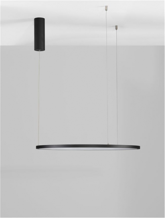 9345601 Lustra Nova Luce TARQUIN LED 37W 1274lm 3000K Aluminium & Acrylic Sandy Black Dimabil Triac IP20 [5]
