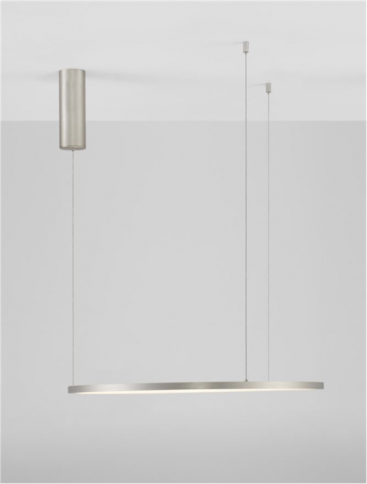 9345603 Lustra Nova Luce TARQUIN LED 37W 1274lm 3000K Aluminium & Acrylic Brushed Champagne Silver Dimabil Triac IP20 [8]