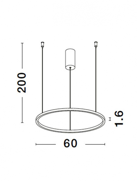 9345603 Lustra Nova Luce TARQUIN LED 37W 1274lm 3000K Aluminium & Acrylic Brushed Champagne Silver Dimabil Triac IP20 [9]