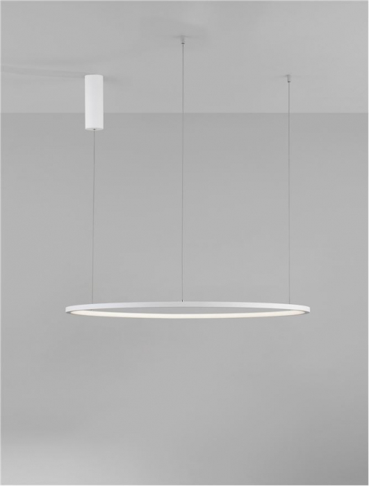 9345604 Lustra Nova Luce TARQUIN LED 46W 1708lm 3000K Aluminium & Acrylic Sandy White Dimabil Triac IP20 [8]