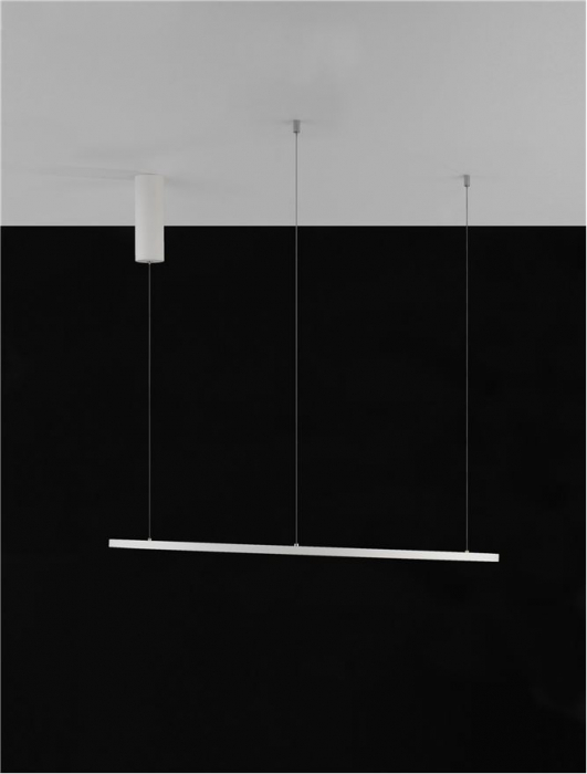 9345604 Lustra Nova Luce TARQUIN LED 46W 1708lm 3000K Aluminium & Acrylic Sandy White Dimabil Triac IP20 [7]