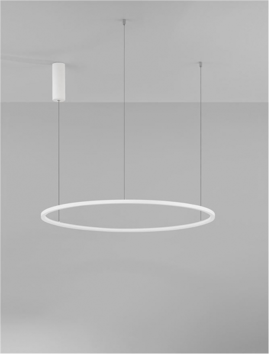 9345604 Lustra Nova Luce TARQUIN LED 46W 1708lm 3000K Aluminium & Acrylic Sandy White Dimabil Triac IP20 [4]