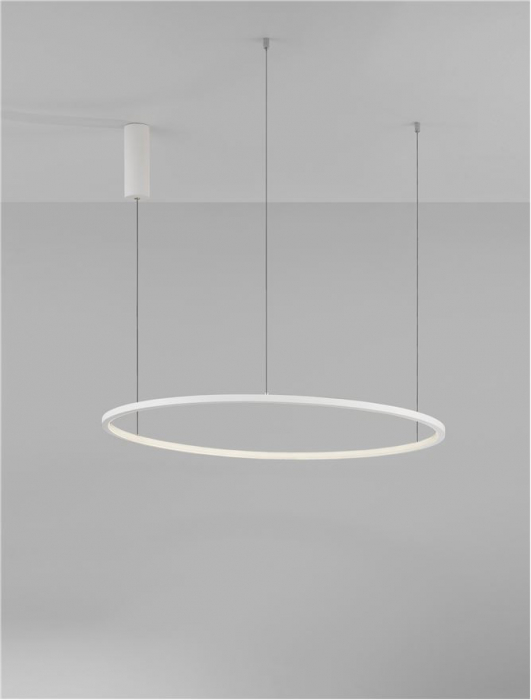 9345604 Lustra Nova Luce TARQUIN LED 46W 1708lm 3000K Aluminium & Acrylic Sandy White Dimabil Triac IP20 [3]