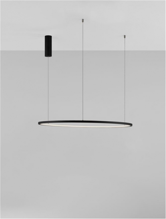9345605 Lustra Nova Luce TARQUIN LED 46W 1708lm 3000K Aluminium & Acrylic Sandy Black Dimabil Triac IP20 [7]