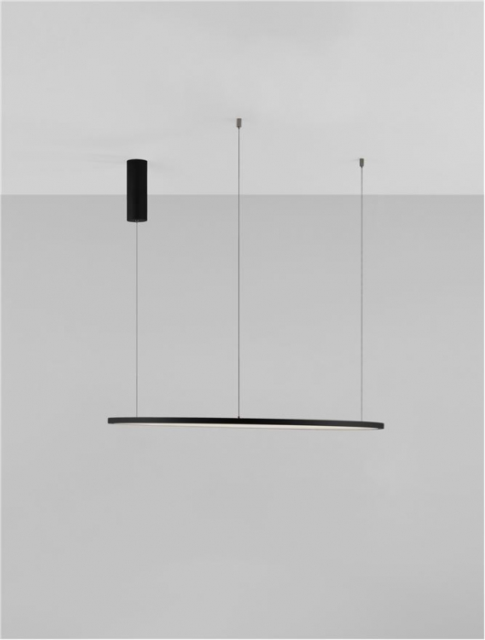 9345605 Lustra Nova Luce TARQUIN LED 46W 1708lm 3000K Aluminium & Acrylic Sandy Black Dimabil Triac IP20 [8]