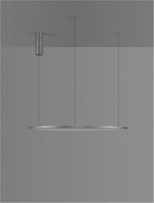 9345607 Lustra Nova Luce TARQUIN LED 46W 1708lm 3000K Aluminium & Acrylic Brushed Champagne Silver Dimabil Triac IP20 [7]