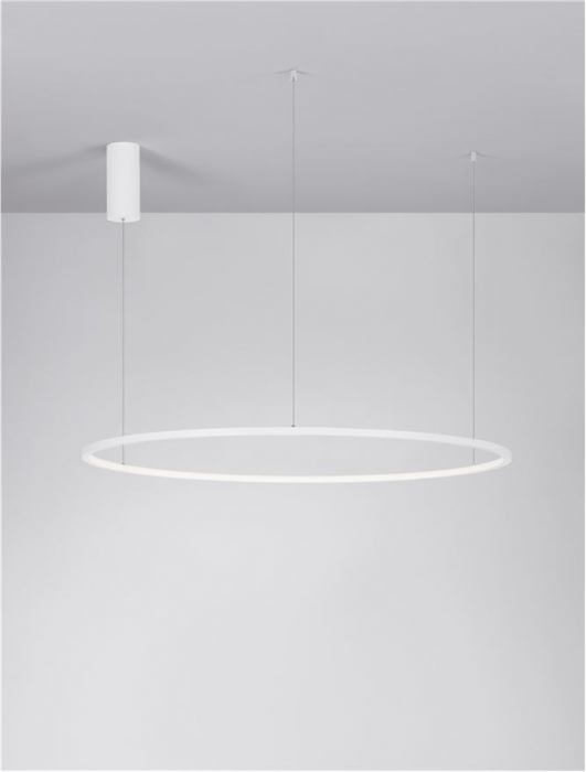 9345608 Lustra Nova Luce TARQUIN LED 59W 2144lm 3000K Aluminium & Acrylic Sandy White Dimabil Triac IP20 [2]