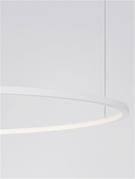 9345608 Lustra Nova Luce TARQUIN LED 59W 2144lm 3000K Aluminium & Acrylic Sandy White Dimabil Triac IP20 [6]