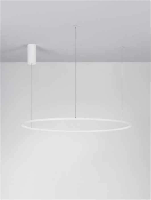 9345608 Lustra Nova Luce TARQUIN LED 59W 2144lm 3000K Aluminium & Acrylic Sandy White Dimabil Triac IP20 [3]