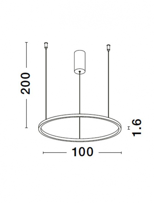 9345608 Lustra Nova Luce TARQUIN LED 59W 2144lm 3000K Aluminium & Acrylic Sandy White Dimabil Triac IP20 [7]