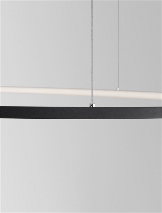 9345609 Lustra Nova Luce TARQUIN LED 59W 2144lm 3000K Aluminium & Acrylic Sandy Black Dimabil Triac IP20 [8]