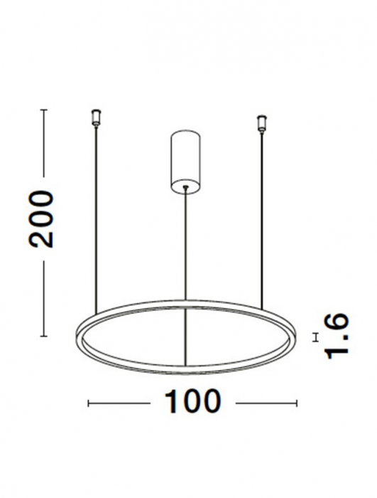 9345609 Lustra Nova Luce TARQUIN LED 59W 2144lm 3000K Aluminium & Acrylic Sandy Black Dimabil Triac IP20 [10]