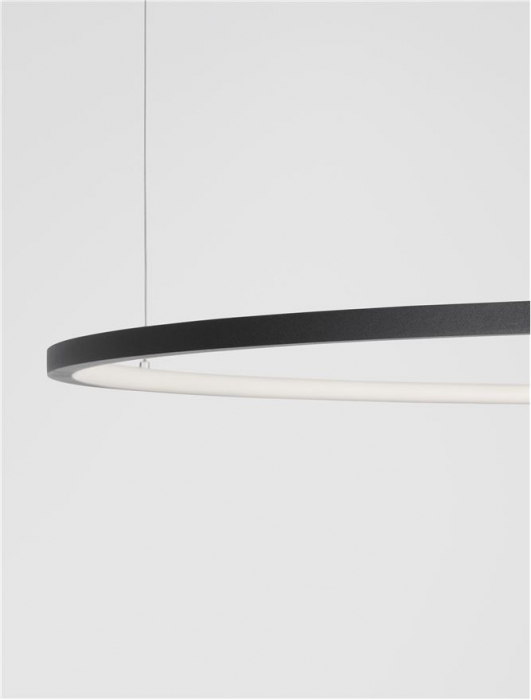 9345609 Lustra Nova Luce TARQUIN LED 59W 2144lm 3000K Aluminium & Acrylic Sandy Black Dimabil Triac IP20 [6]