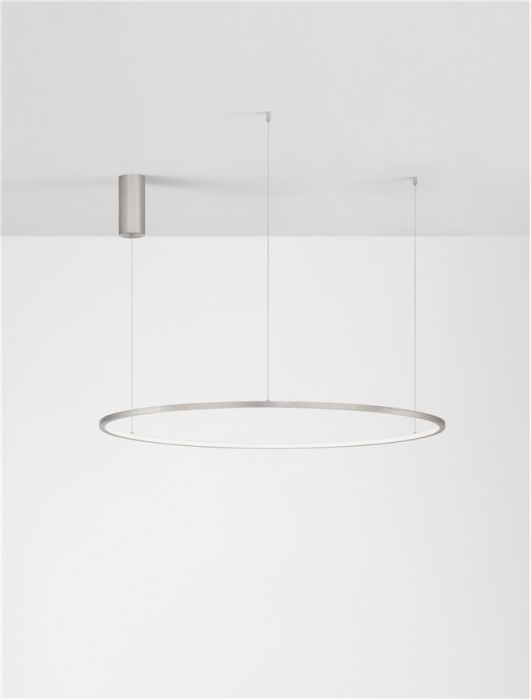 9345611 Lustra Nova Luce TARQUIN LED 59W 2144lm 3000K Aluminium & Acrylic Brushed Champagne Silver Dimabil Triac IP20 [4]