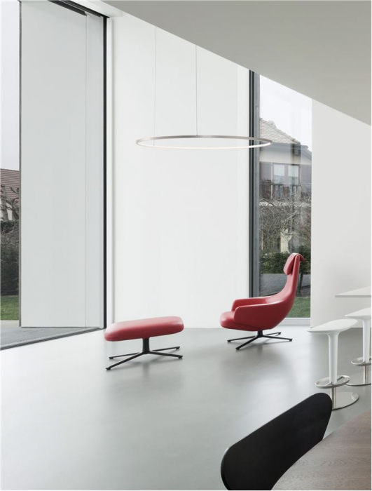 9345611 Lustra Nova Luce TARQUIN LED 59W 2144lm 3000K Aluminium & Acrylic Brushed Champagne Silver Dimabil Triac IP20 [2]