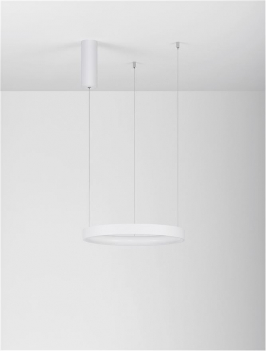 9345613 Lustra Nova Luce PERRINE LED 22W 1540lm 3000K Aluminium & Acrylic Sandy White Dimabil Triac IP20 [3]