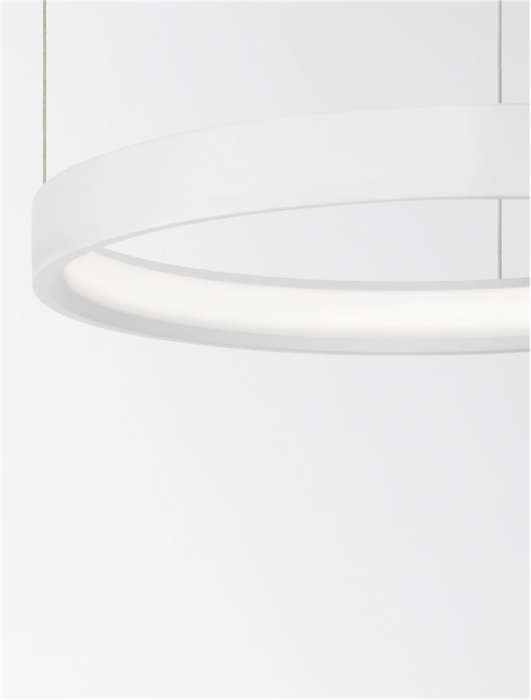 9345613 Lustra Nova Luce PERRINE LED 22W 1540lm 3000K Aluminium & Acrylic Sandy White Dimabil Triac IP20 [8]